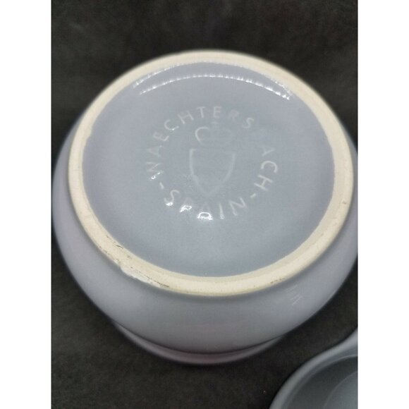 Waechtersbach Light Blue Grey Sugar Bowl and Creamer W Germany - Picture 5 of 8